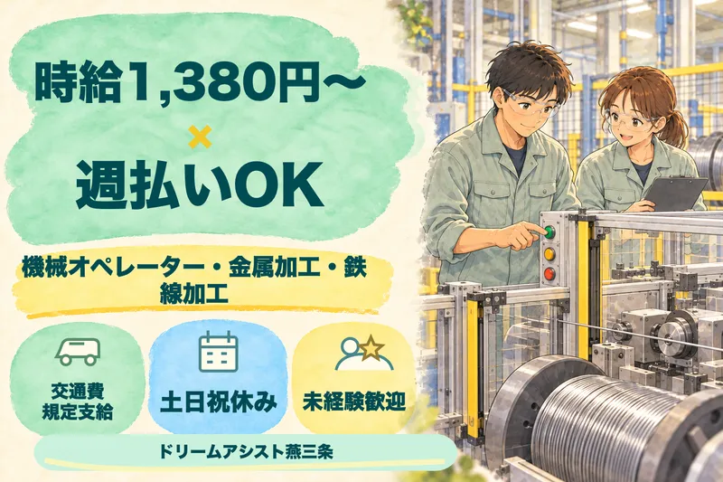 株式会社ドリームアシスト燕三条 三条市エリアのアルバイト・バイト求人情報