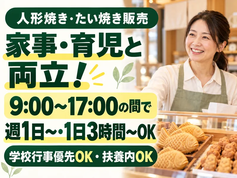 鬼平江戸処　文楽焼本舗　羽生PA店　【株式会社デルソーレ】のアルバイト・バイト求人情報