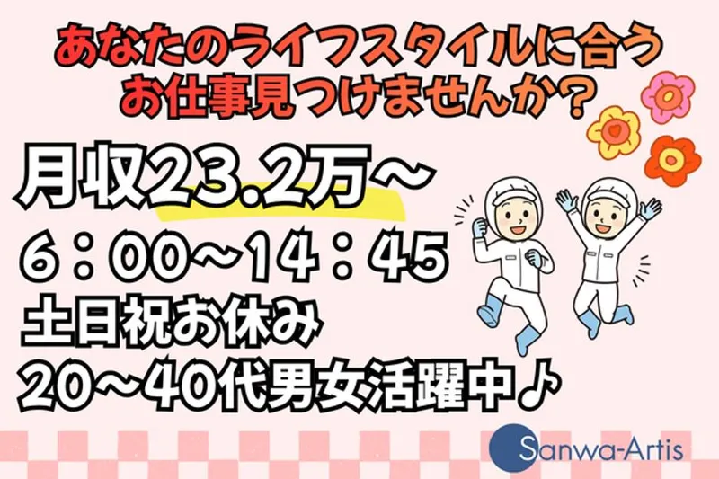 サンワアルティス株式会社のアルバイト・バイト求人情報