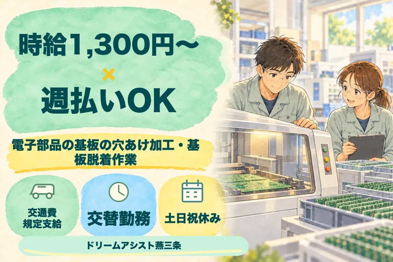 株式会社ドリームアシスト燕三条 加茂市エリアのアルバイト・バイト求人情報