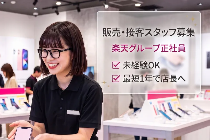 楽天モバイル 難波なんさん通り店の求人・転職情報