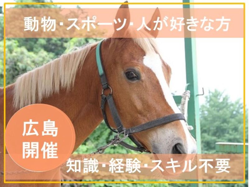 【広島】 「馬」と「人」を繋ぐ感動体験!乗馬もできる仕事体験