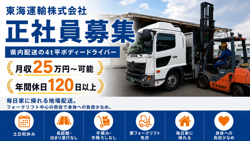 東海運輸株式会社の求人・転職情報