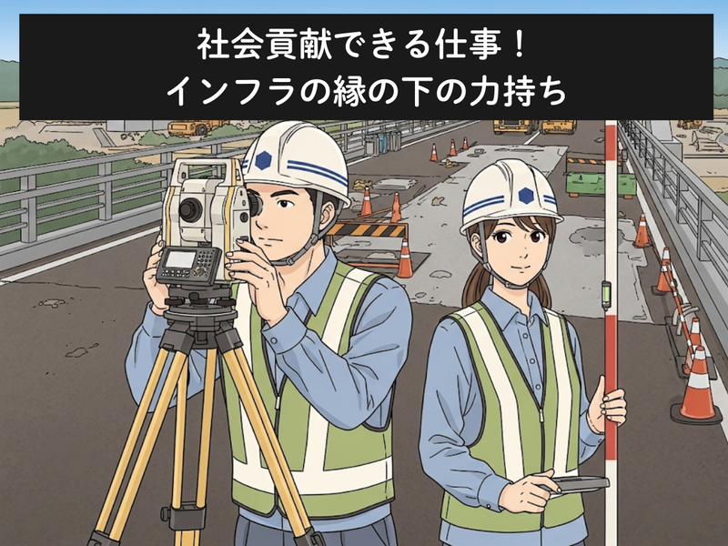 【WEB説明会】社会を創る!インフラを支える測量の仕事とは?