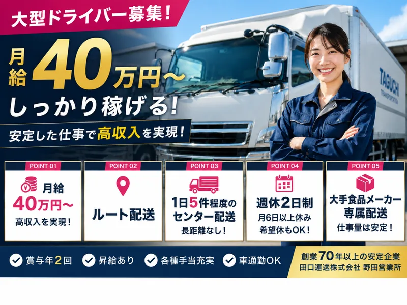 田口運送株式会社　野田営業所-0002の求人・転職情報