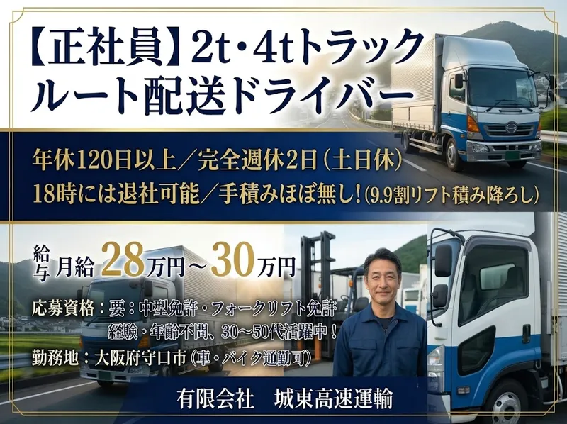 有限会社城東高速運輸の求人・転職情報
