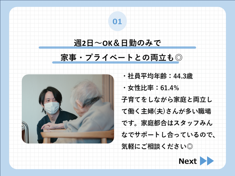地域密着型デイサービス新駒場ビレッジの求人・転職情報-02