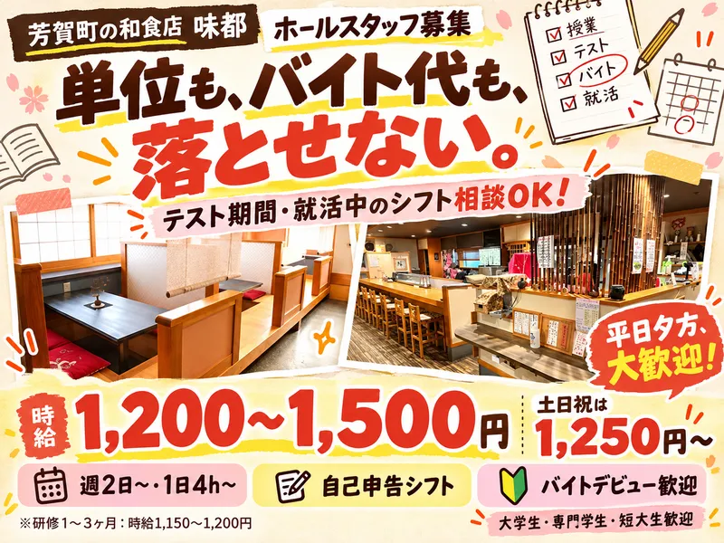 味都のアルバイト・バイト求人情報