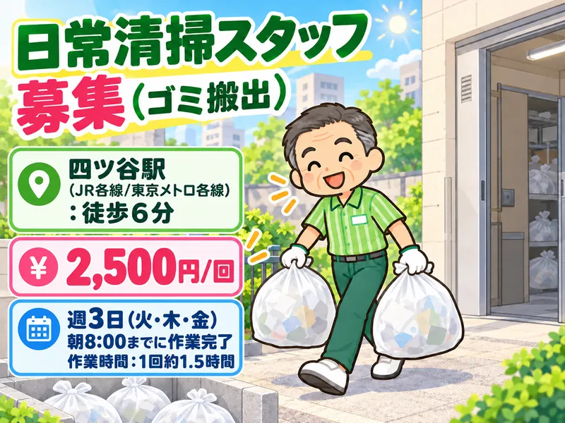 四ツ谷本社のアルバイト・バイト求人情報