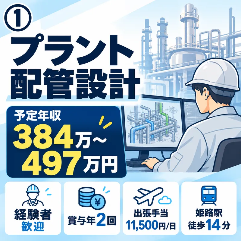 姫路市内の製造技術会社の求人・転職情報