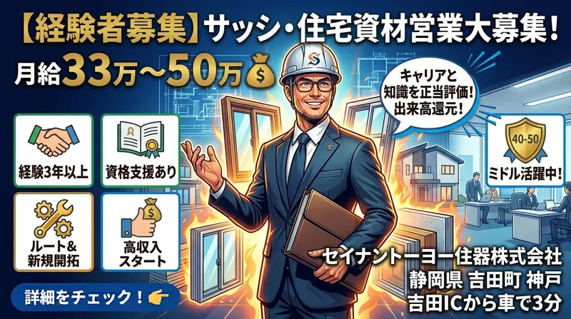 セイナントーヨー住器株式会社の求人・転職情報