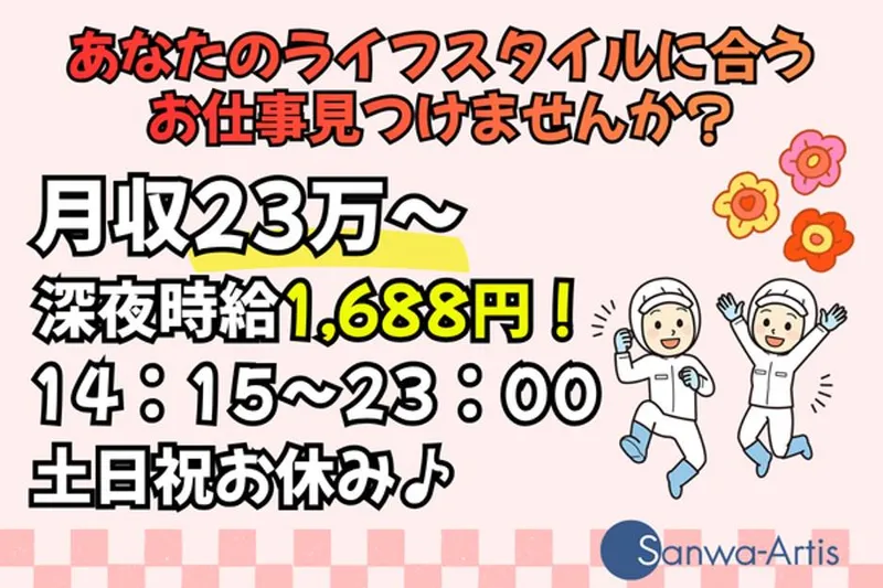 サンワアルティス株式会社のアルバイト・バイト求人情報