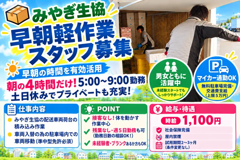 株式会社三協運輸サービス 生協事業部のアルバイト・バイト求人情報