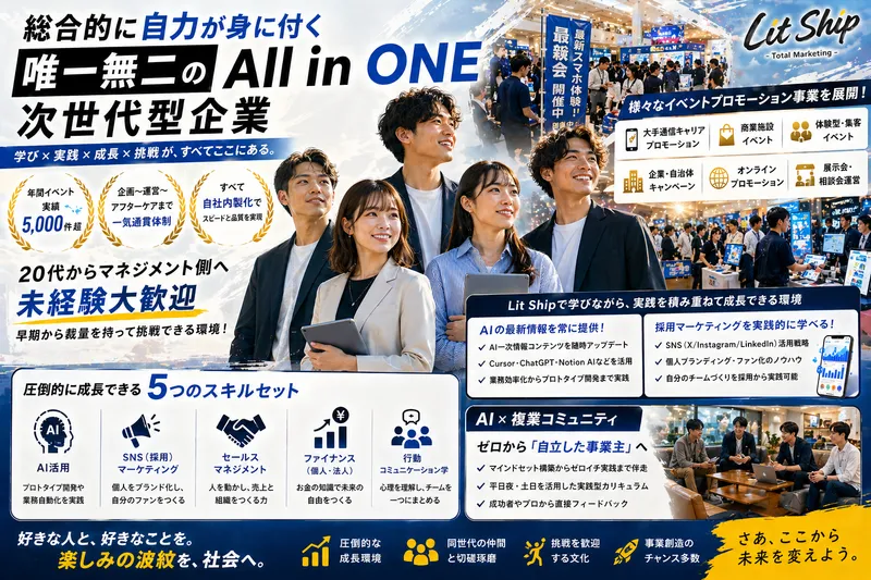 株式会社Lit Ship(柏駅)のアルバイト・バイト求人情報