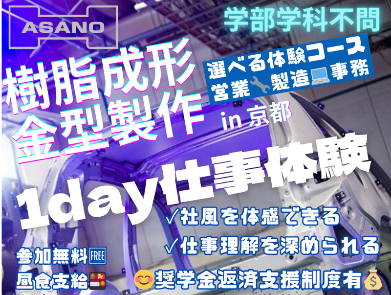 【京都】未来のものづくりを支える技術!車試作メーカー仕事体験