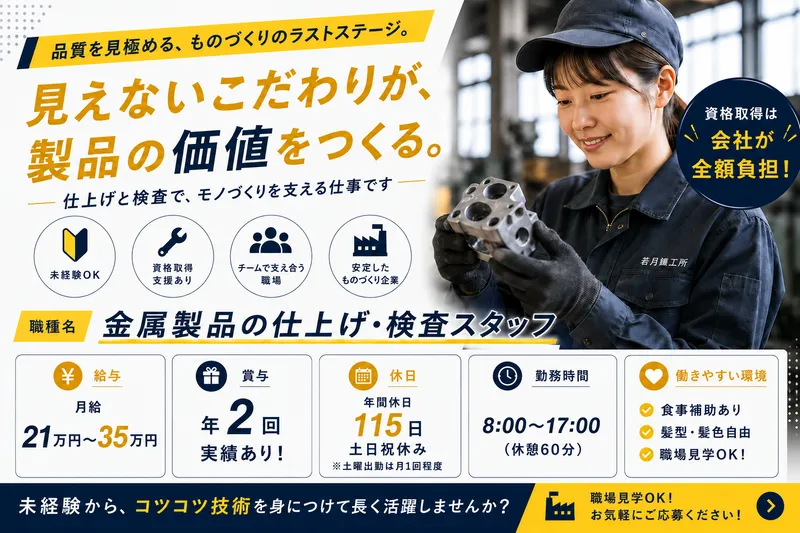 株式会社若月鋳工所の求人・転職情報