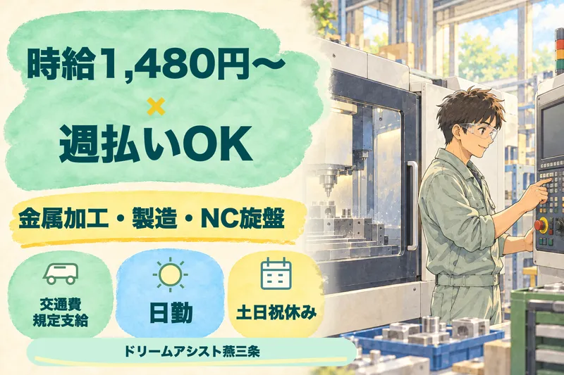 株式会社ドリームアシスト燕三条 燕市エリアのアルバイト・バイト求人情報