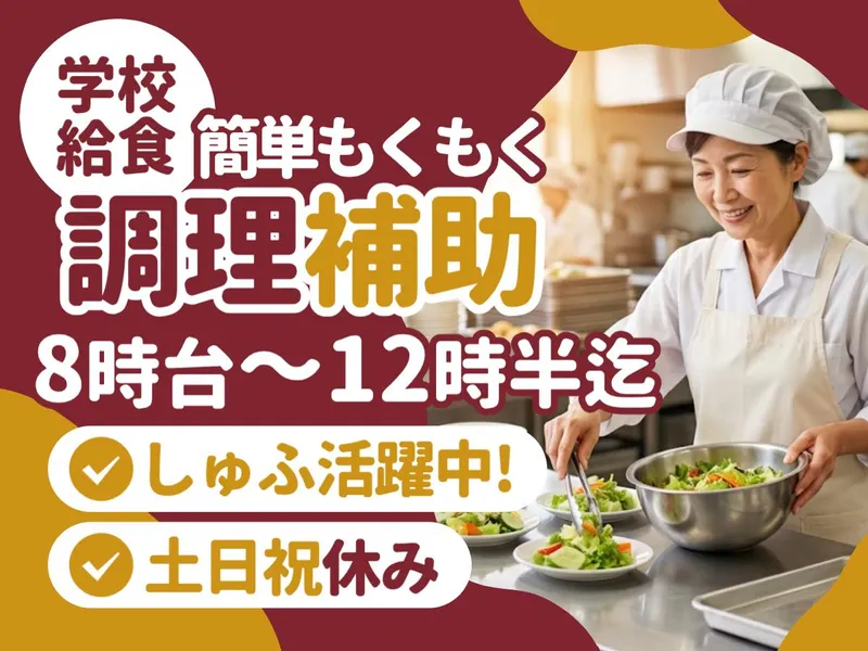 海津市学校給食センター/雇用元:株式会社ジーエスエフのアルバイト・バイト求人情報