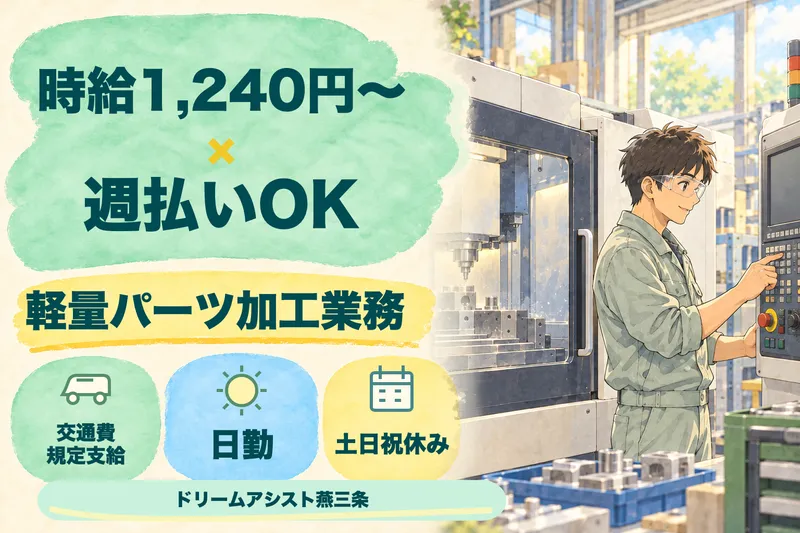 株式会社ドリームアシスト燕三条 新潟市西蒲区エリアのアルバイト・バイト求人情報