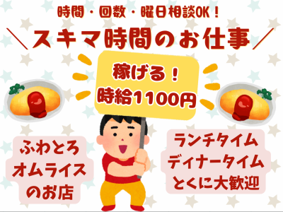 おむらいす亭　イオンモール伊都店の派遣求人情報