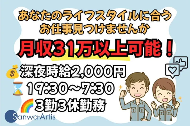 サンワアルティス株式会社のアルバイト・バイト求人情報