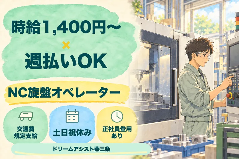 株式会社ドリームアシスト燕三条 加茂市エリアのアルバイト・バイト求人情報