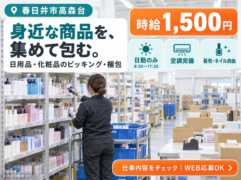 株式会社ドリームアシスト尾張/愛知県春日井市高森台(高蔵寺駅から車で9分)のアルバイト・バイト求人情報