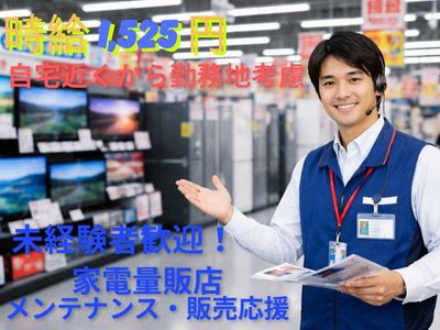 大手家電量販店メーカー販売員の転職・求人情報 | Indeed (インディード)
