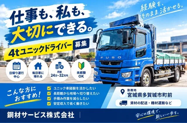 鋼材サービス株式会社のアルバイト・バイト求人情報