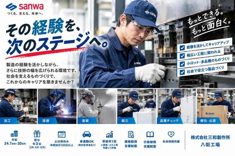 株式会社三和製作所の求人・転職情報