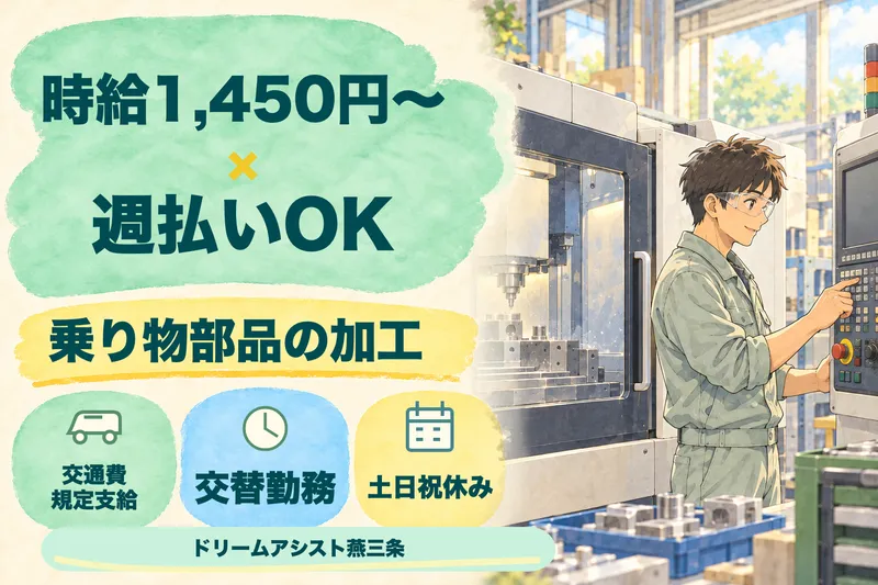 株式会社ドリームアシスト燕三条 三条市エリアのアルバイト・バイト求人情報