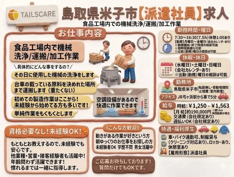 株式会社テイルズケア　山陰営業所のアルバイト・バイト求人情報-21