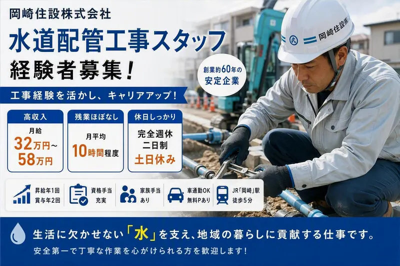 岡崎住設株式会社の求人・転職情報