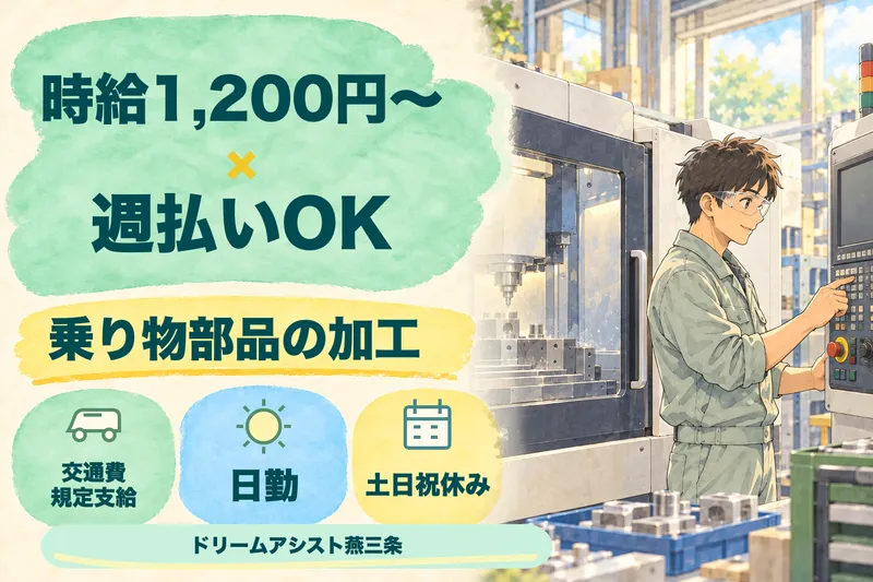 株式会社ドリームアシスト燕三条 燕市エリアのアルバイト・バイト求人情報