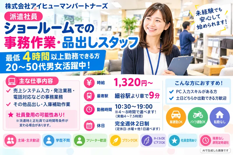 アイヒューマンパートナーズ【I33-B】のアルバイト・バイト求人情報