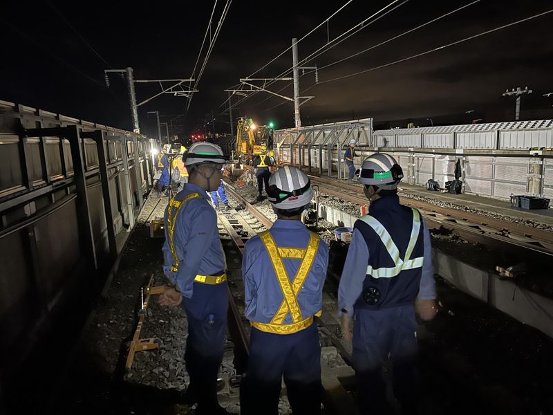 【対面】線路部門・新幹線保守工事見学(夜間作業見学)
