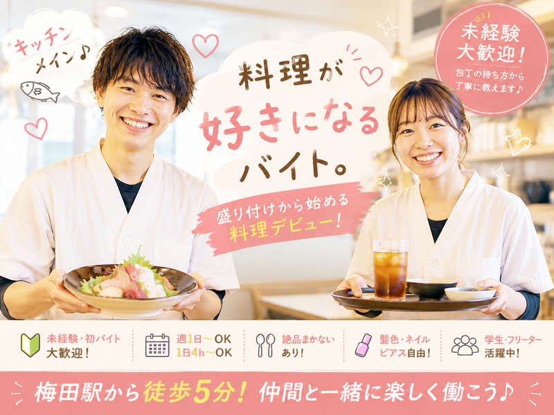 お魚ときどきお肉 梅田店のアルバイト・バイト求人情報-15