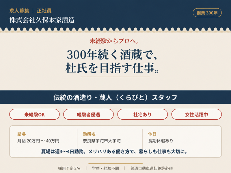 初かすみ酒房難波店株式会社の求人・転職情報
