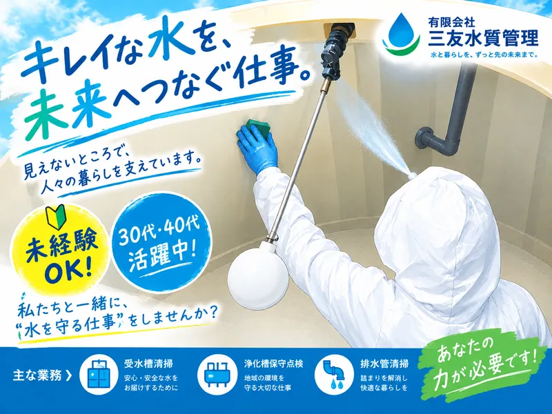 有限会社三友水質管理のアルバイト・バイト求人情報