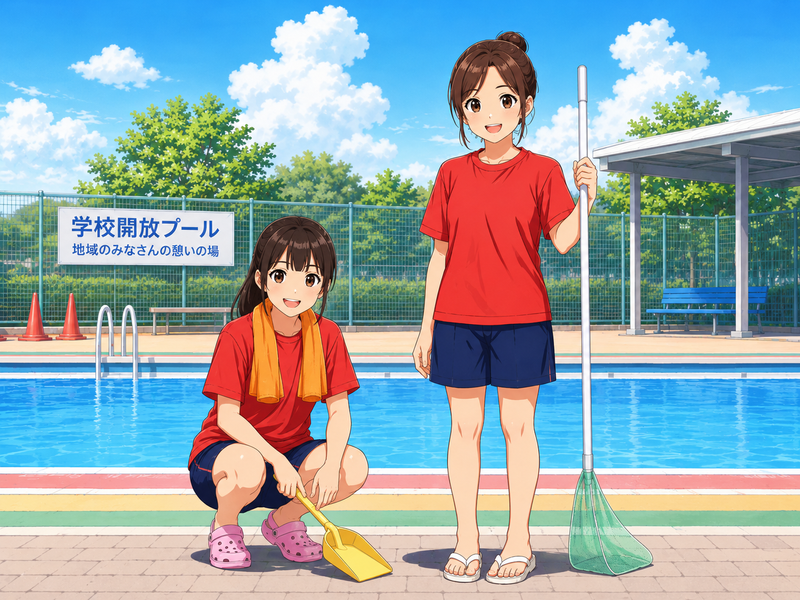 東柴又小学校夏期開放プール(勤務地)のアルバイト・バイト求人情報-01