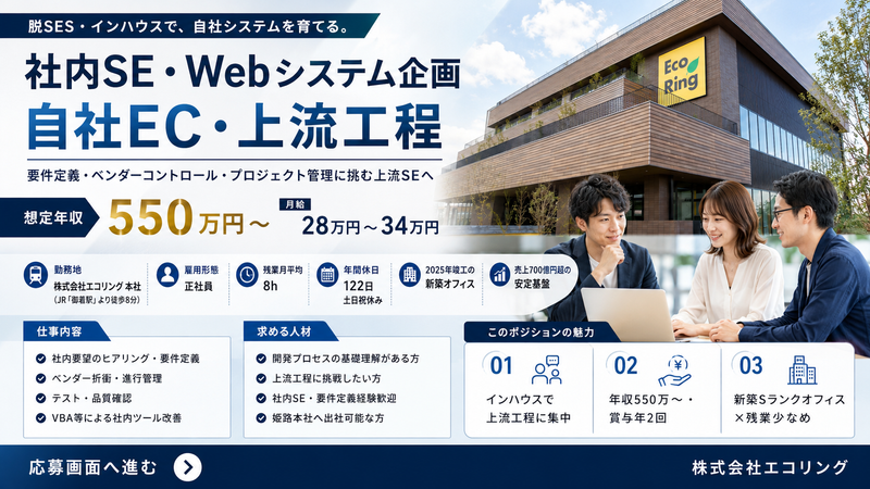 株式会社エコリングの求人・転職情報