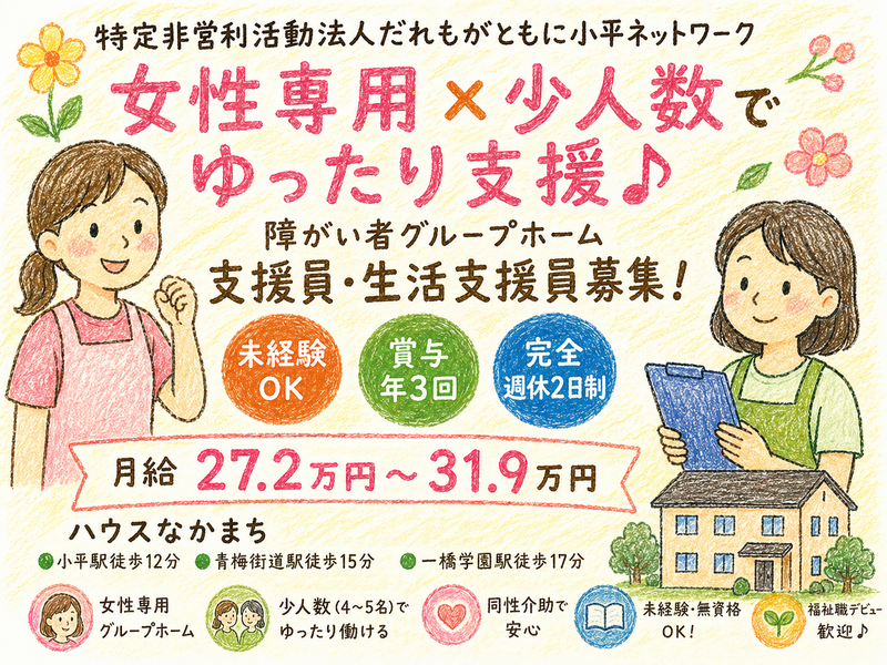 特定非営利活動法人だれもがともに小平ネットワークの求人・転職情報