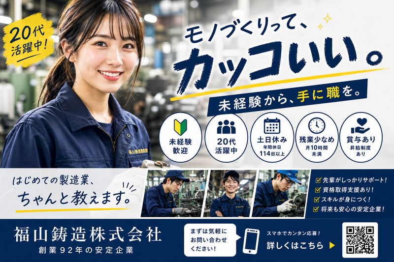 福山鋳造株式会社の求人・転職情報