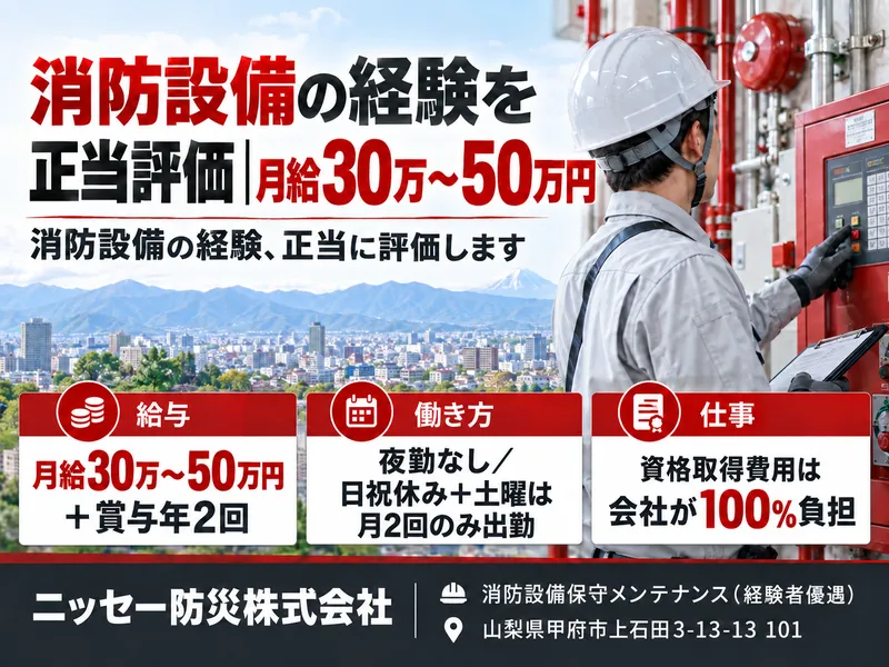 ニッセー防災株式会社の求人・転職情報