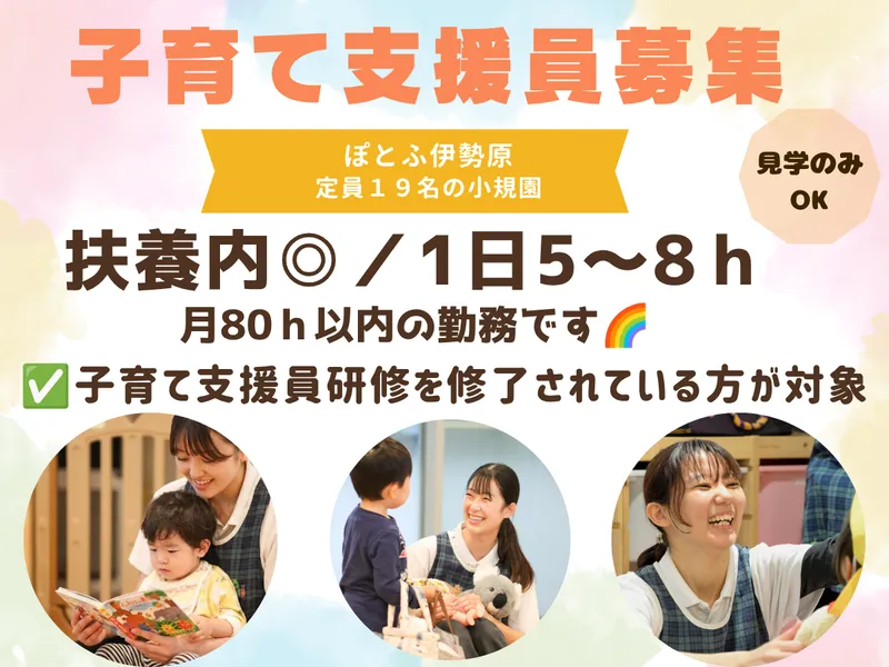 小規模認可保育園 ぽとふ伊勢原/PIH-HHZKのアルバイト・バイト求人情報