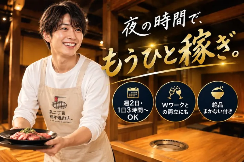 【泉二丁目　和牛焼肉店。】の派遣求人情報