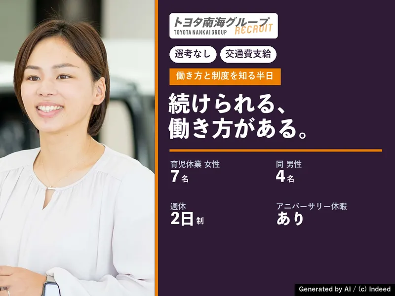 大阪・堺│営業職の働き方と育休の実績がわかる半日