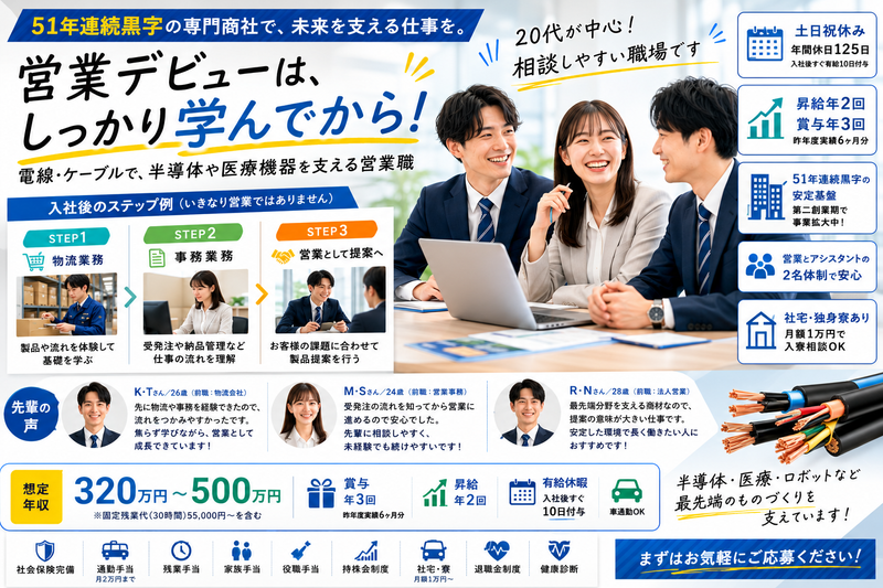 第一電材株式会社　⼭梨⽀店の求人・転職情報