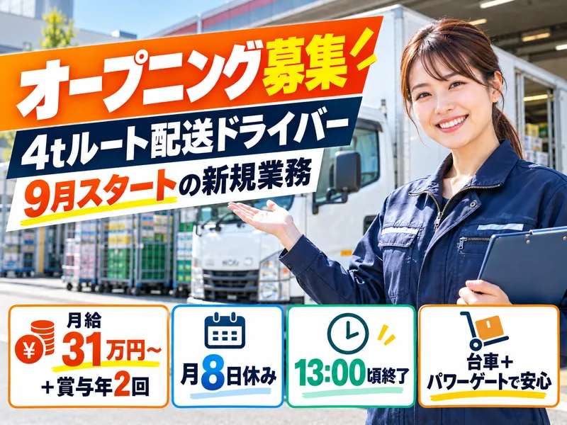 株式会社タドコロ物流 春日部営業所(車庫:春日部市)のアルバイト・バイト求人情報