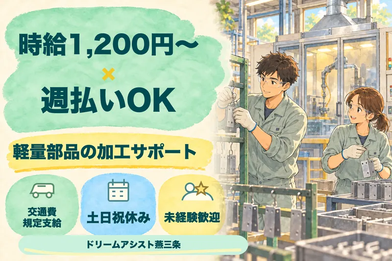 株式会社ドリームアシスト燕三条 燕市エリアのアルバイト・バイト求人情報